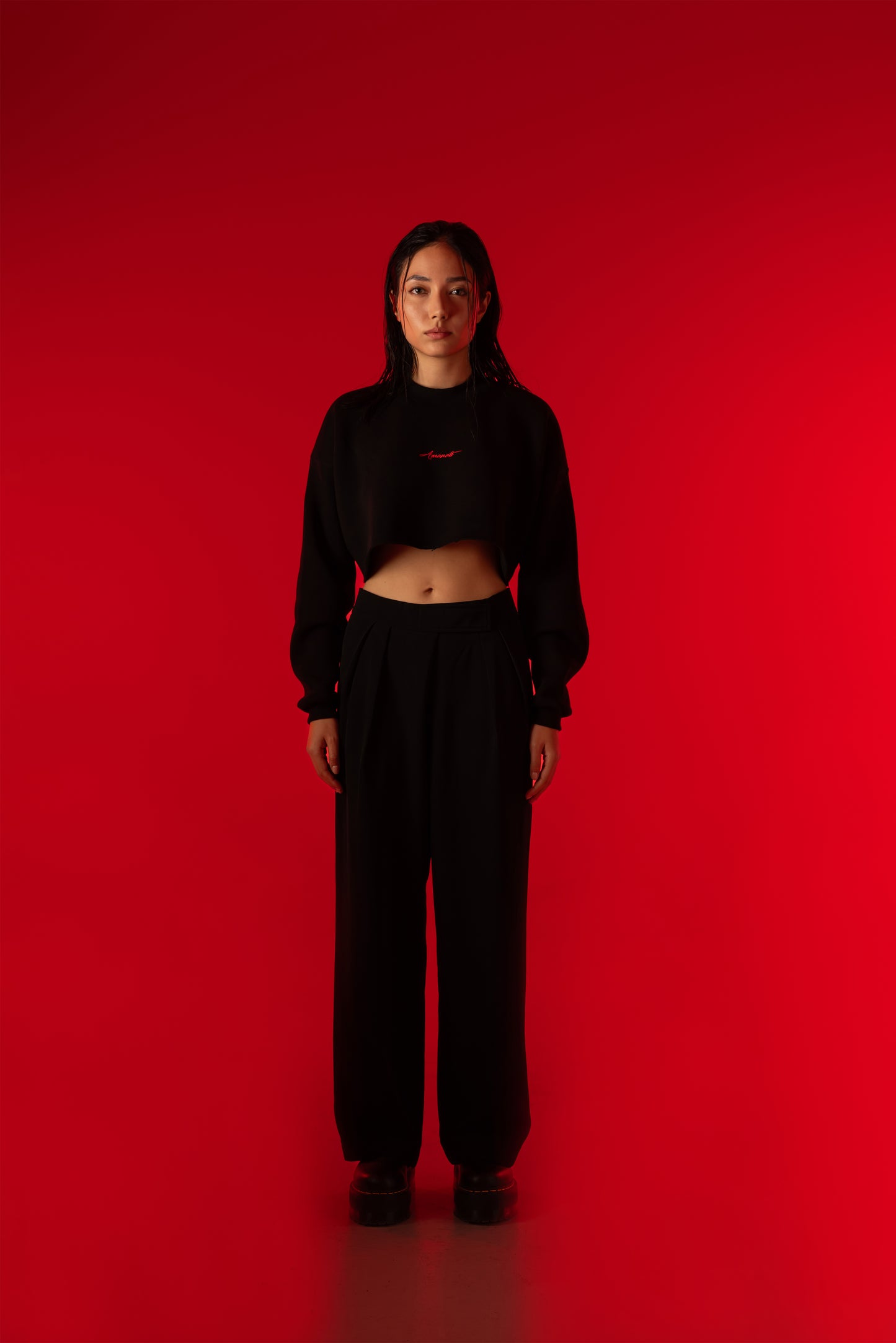 Oversized Cropped Sweatshirt — Omen Sigils (Limited Edition) | Pre-Order