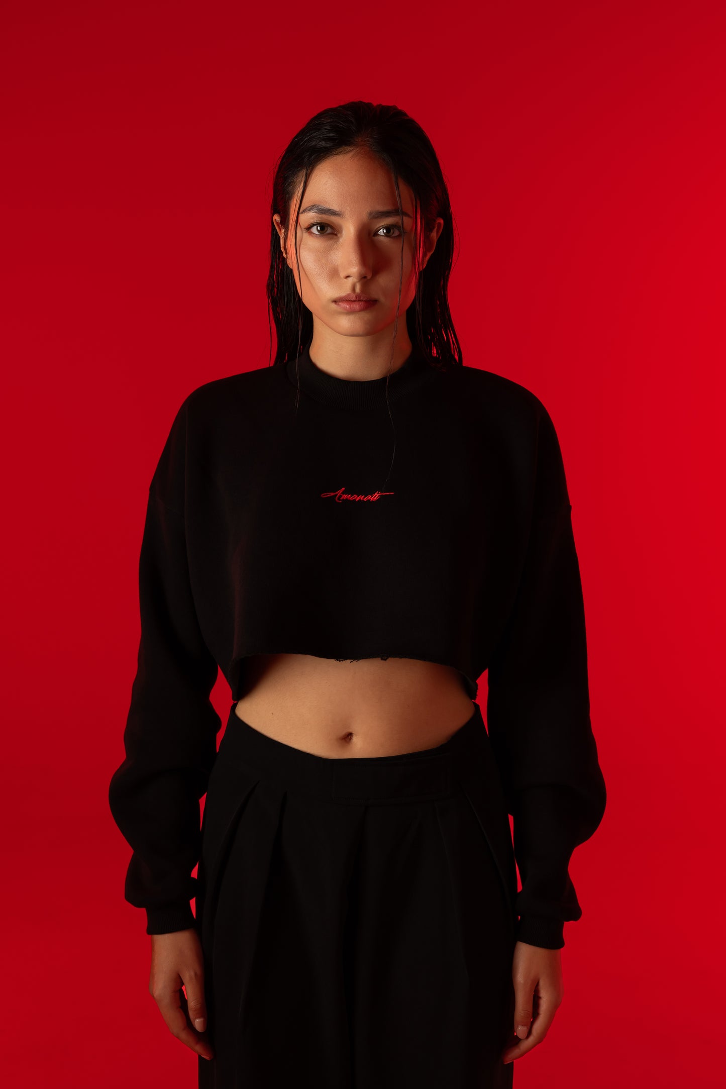 Oversized Cropped Sweatshirt — Omen Sigils (Limited Edition) | Pre-Order