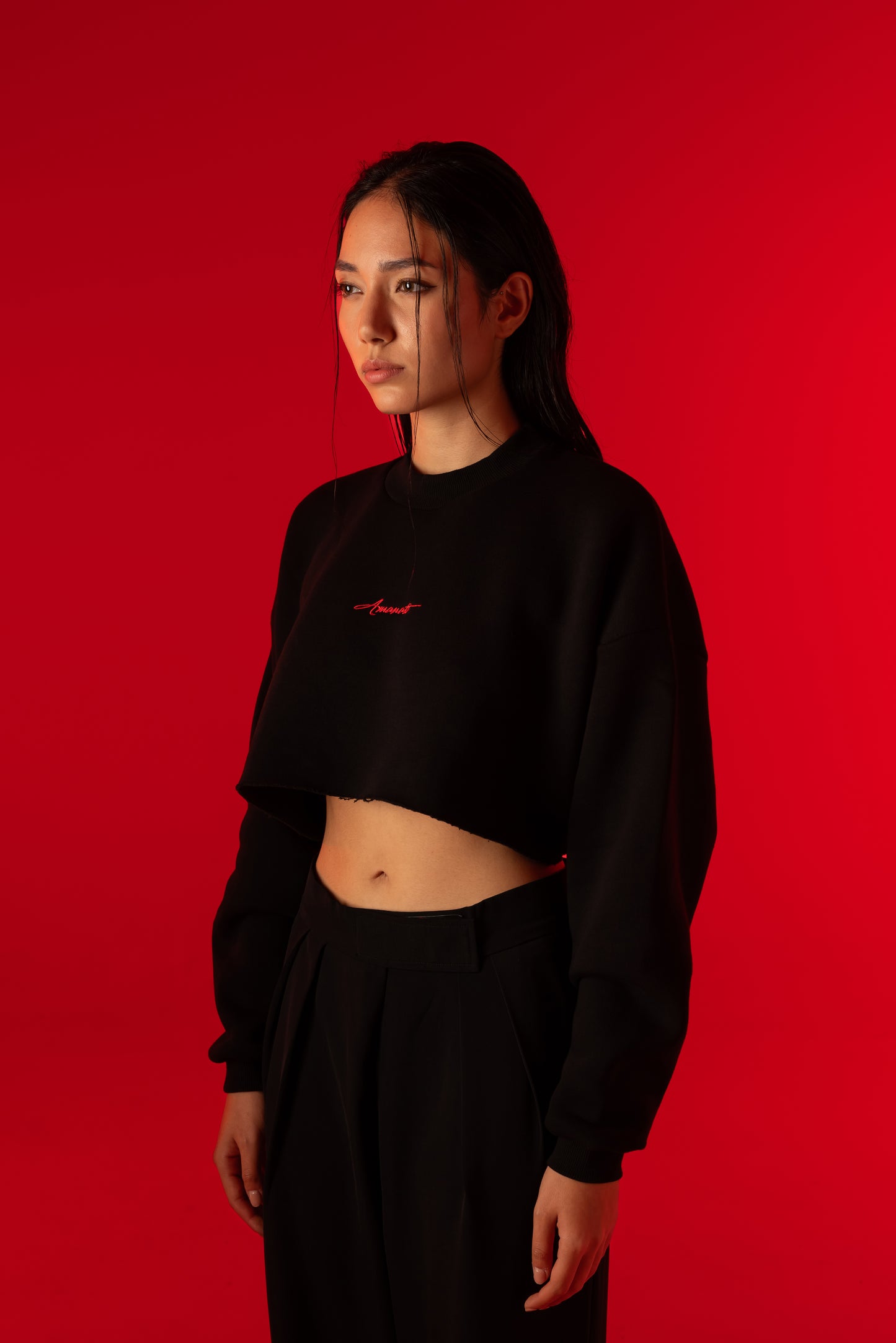 Oversized Cropped Sweatshirt — Omen Sigils (Limited Edition) | Pre-Order