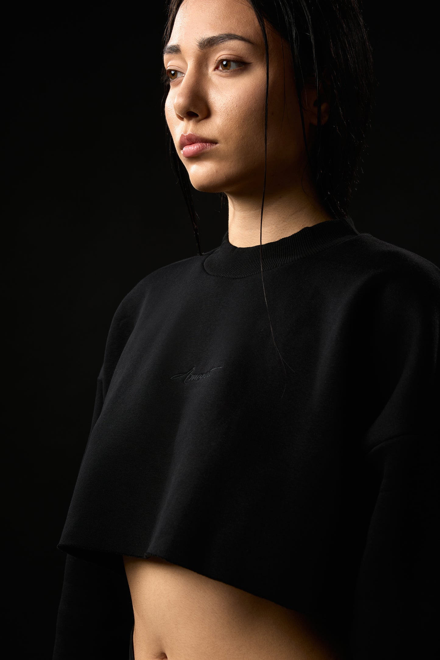 Oversized Cropped Sweatshirt — Omen Sigils (Shadows Edition)
