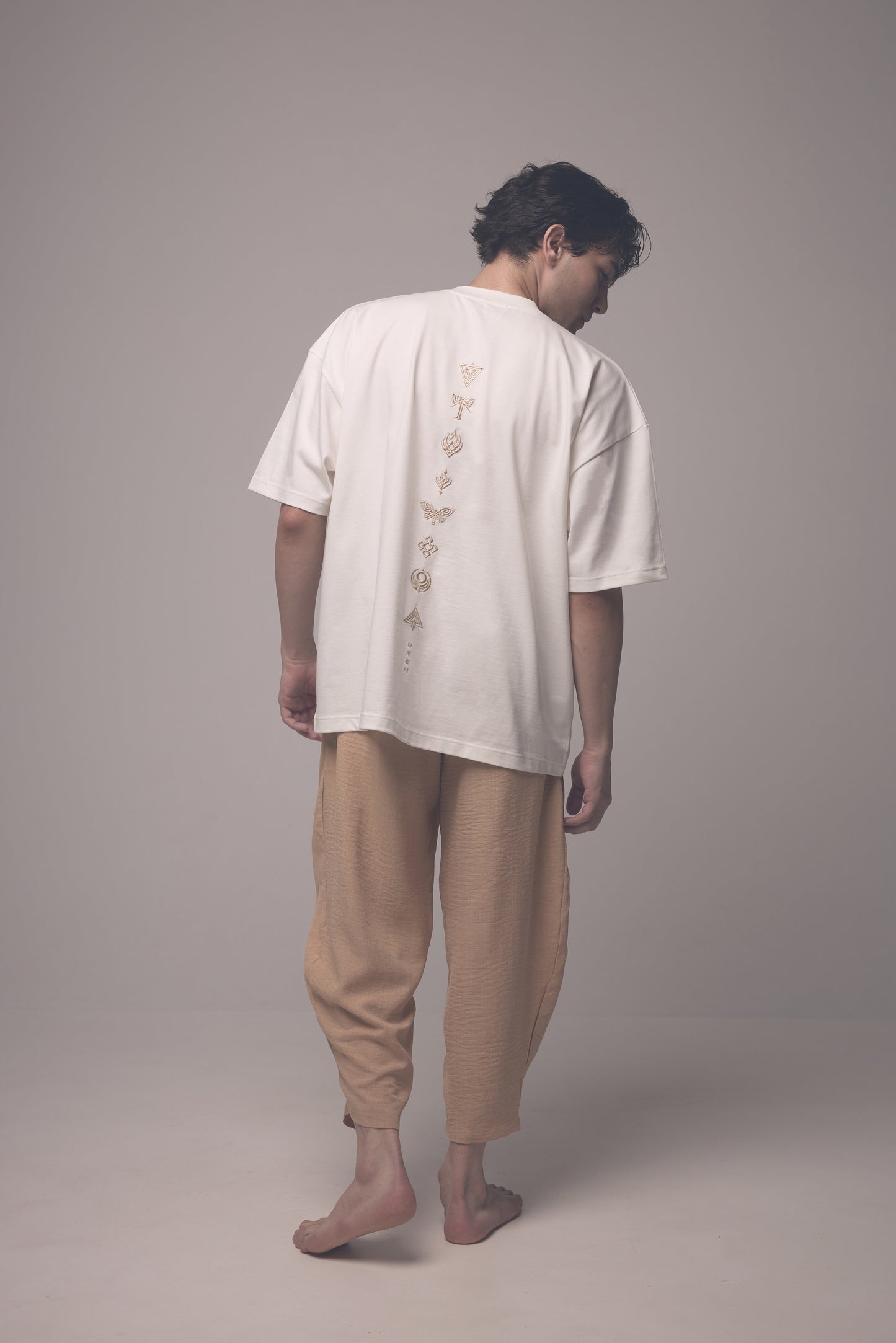 Oversized T-Shirt — Omen Sigils SS26 — Off White