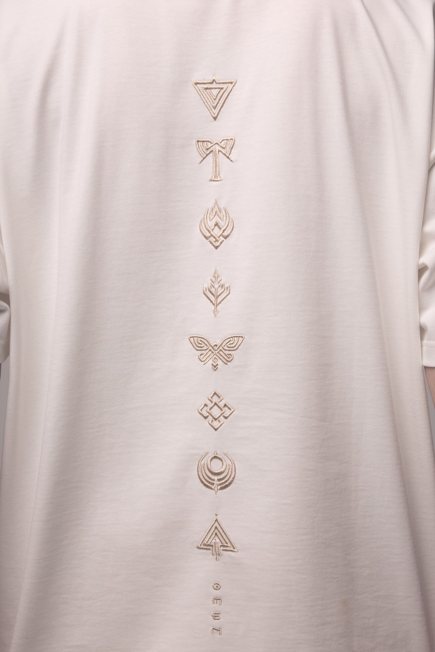 Oversized T-Shirt — Omen Sigils SS26 — Off White