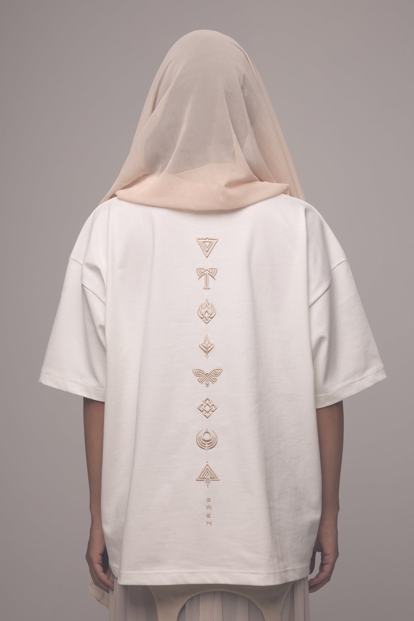 Oversized T-Shirt — Omen Sigils SS26 — Off White